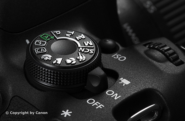 Canon EOS 700D Mode Dial (c) copyright by Canon